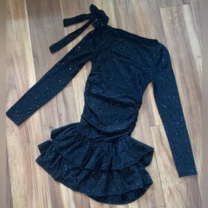 Sparkling Black Kids Dress
